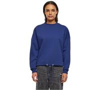 Build Your Brand Ladies Oversize Crewneck - Giacca di Sudore Donna, Light Navy, S - BY058-01496-0051