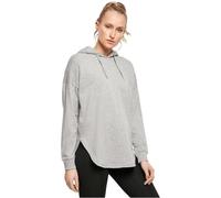 Build Your Brand Ladies Oversized Hoody, Felpa con Cappuccio Donna, Grigio, L