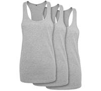 Build your Brand Ladies Sciolto Tank 3-Pack Top Maglia Parte Superiore Sport