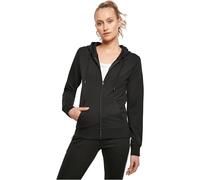 Build Your Brand Ladies Terry Zip Hoody, Giacca di Sudore Donna, Black, XS