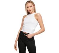 Build Your Brand Ladies Turtleneck Short Top T-Shirt, Bianca, XS Donna