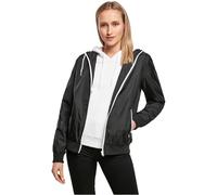 Build Your Brand Ladies Windrunner Giacca a Vento, Nero/Bianco, M Donna