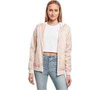 Build Your Brand Ladies Windrunner Giacca a Vento, Rosa Chiaro/Bianco, S Donna