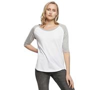 Build Your Brand Maglietta A Maniche 3/4 Contrast Raglan