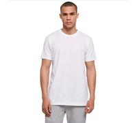 Build Your Brand Bb010-basic Round Neck T-Shirt, T-Shirt Uomo, Bianco, M