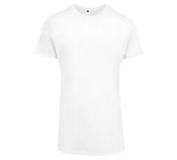 Build Your Brand Shaped Long Tee - Maglietta a Maniche Corte Uomo, Bianco (White), S