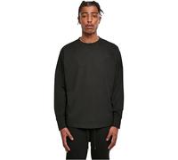 Build Your Brand Maglietta a Maniche Lunghe da Uomo Oversized Cut On Sleeve, Nero, XS