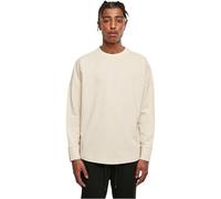 Build Your Brand Maglietta a Maniche Lunghe da Uomo Oversized Cut On Sleeve, Sabbia, M