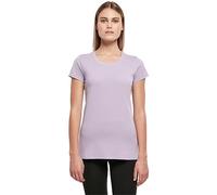 Build Your Brand Maglietta da Donna Basic, a Maniche Corte, con Scollo Rotondo, in Cotone, Disponibile in Diversi Colori, Taglie XS-5XL, Lilla, L