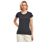 Build Your Brand Maglietta da Donna Basic, a Maniche Corte, con Scollo Rotondo, in Cotone, Disponibile in Diversi Colori, Taglie XS-5XL, Blu Navy, XL