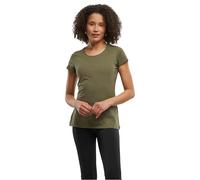 Build Your Brand Maglietta da Donna Basic, a Maniche Corte, con Scollo Rotondo, in Cotone, Disponibile in Diversi Colori, Taglie XS-5XL, Oliva, 5XL