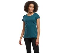 Build Your Brand Maglietta da Donna Basic, a Maniche Corte, con Scollo Rotondo, in Cotone, Disponibile in Diversi Colori, Taglie XS-5XL, Blu Oceano, XS