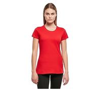 Build your Brand Maglietta Basic da Donna T-Shirt, Rosso City, XS