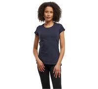 Build Your Brand Maglietta da Donna Basic, a Maniche Corte, con Scollo Rotondo, in Cotone, Disponibile in Diversi Colori, Taglie XS-5XL, Blu Navy, 5XL