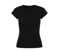 Build Your Brand Maglietta da Donna Basic Tee, Maglietta Basic da Donna, Scollo a V, Slim Fit