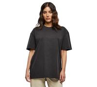 Build your Brand By270-ladies Oversized Acid Wash Tee T-Shirt, Nero, M Donna