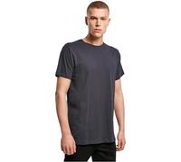 Build Your Brand Maglietta da Uomo By005-light con Scollo Rotondo, Blu Navy, 5XL