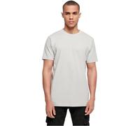 Build your Brand Maglietta da Uomo con Scollo Rotondo, Basic da Uomo, in Cotone con Scollo Rotondo, Disponibile in Diversi Colori, Taglie XS-5XL, Lightasfalto, XXXXL