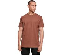 Build Your Brand Maglietta da Uomo con Scollo Rotondo, Basic da Uomo, in Cotone con Scollo Rotondo, Disponibile in Diversi Colori, Taglie XS-5XL, Corteccia, XXXXL