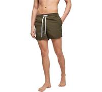 Build Your Brand Pantaloncini da Bagno, Oliva, M Uomo