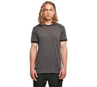 Build Your Brand Ringer Short Sleeve Crew Neck T-shirt 3XL