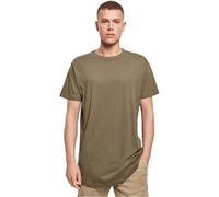 Build Your Brand Shaped Long Tee - Maglietta a Maniche Corte Uomo, Verde (Olive), L
