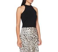 Build Your Brand Top Corto da Donna a Collo Alto T-Shirt, Nero, S