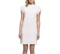 Build Your Brand Vestito da Donna con Spalle estese Abito Casual, Bianco
