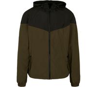 Build your Brand Windrunner Colorblock 2-Tone Uomo Giacca Stampabile