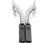 Buildalot Spazzole di carbone per AEG B4-1050 - 6,4 x 12,5 x 20 mm | Carboncini per trapano | Con arresto automatico, molla, cavo e connettore | Set da 2 | Rif. 4931248924