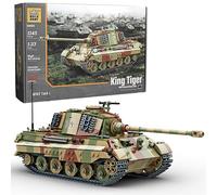 Buildarmy WW2 King Tiger (Tiger II) Camo Tank Brick Model Building Block 1145pcs