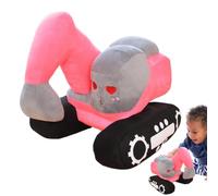 BuildBuddy Plush Excavator Toy Cute Soft Safe Decorative Kids Construction