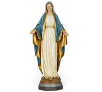 Buildclassic - Statua cattolica di Nostra Signora della Grazia, statuetta della Vergine Maria per altare, religiosa Gfit to Mom, decorazione per la casa, 27,4 cm H, dipinta a mano da Buildclassic