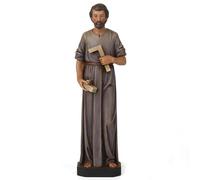 Buildclassic - Statua cattolica di San Giuseppe BC, statuetta di San Giuseppe, regalo religioso per le giornate lavorative, decorazione per interni ispiratrice, altezza 15,2 cm, dipinta a mano da