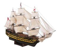 BuildCubes Puzzle in legno 3D per adulti, 1/200 HMS Victory, nave a vela 3D, set da costruzione, 200 + pezzi, nave da battaglia Steampunk, nave da guerra 3D, puzzle in legno, idea regalo