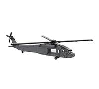 BuildCubes UH-60 - Set di mattoncini da costruzione, elicottero militare MOC, 810 pezzi, set di mattoncini militari, elicottero, giocattolo da costruzione