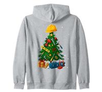 Builder Christmas Workman Tree Christmas Felpa con Cappuccio