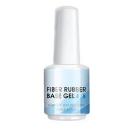 Builder Nail Gel - Clear Fiber Base Gel Nail Polish for Strengthening Extension | Long Lasting with Formula, Quick Drying 15ml Bottle, Art Enhancer for Salon Manicure Pedi