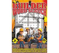 Builder Word Search: Easy To Read Print With 50+ Puzzles About Builders, Construction, Tradesworkers, And More | 6x9 inch, 110 pages | Gift For Holidays, Vacations, and Spare Time