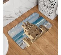 Building A Sandcastle, zerbino di benvenuto, antiscivolo, assorbente, morbido, lavabile, moderno, per cucina, camera da letto, bagno, decorazione, 40,6 x 61 cm