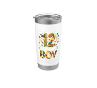 Building Block Building Block per il 12° compleanno del ragazzo di 12 anni Bicchiere termico in acciaio inox doppia parete