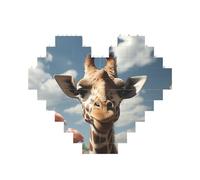 Building Block Puzzle Bella Giraffa Personalizzato Blocco di Mattoni Puzzle per Adulti Costruire Mattoni Puzzle 3D Cuore Blocchi Puzzle Mattoni Novità Mattoni Puzzle per Decorazione Domestica Regalo