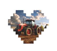 Building Block Puzzle Fantasy Trattore Fattoria Personalizzato Blocco di Mattoni Puzzle per Adulti Mattoni da Costruzione Puzzle 3D Blocchi Cuore Puzzle Mattoni Novità Mattoni Puzzle per Decorazione