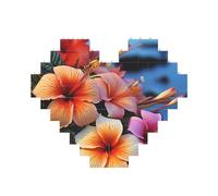 Building Block Puzzle Hawaii Fiori Personalizzati Blocco di Mattoni Puzzle per Adulti Mattoni da Costruzione Puzzle 3D Cuore Blocchi Puzzle Mattoni Novità Mattoni Puzzle per Decorazione Domestica