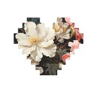 Building Block Puzzle Moda Fiore Personalizzato Blocco di Mattoni Puzzle per Adulti Costruire Mattoni Puzzle 3D Cuore Blocchi Puzzle Mattoni Novità Mattoni Puzzle per Home Decor Regalo