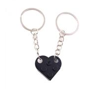 Building Blocks Key Chain Love Couple Keychain Multi-color Creative Key Chain Couple GiftBlack