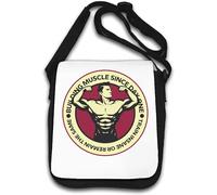 Building Muscle Since Day One Train Insane or Remain The Same Bodybuilder Flex Borsa a tracolla bianca