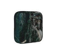 Building On The Cliff - Borsa compatta per assorbenti igienici da donna, portatile ed elegante, con cerniera per il trasporto quotidiano