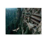 Building On The Cliff - Puzzle orizzontale in legno, 500 pezzi, sviluppa abilità pratiche per rilassarsi e interagire genitore-figlio