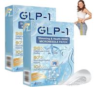 Buildleaf Glp-1 - Toppa in nano-microneedle, patch Buildleaf/Crazyleaf Nano Microneedle, patch Glp-1 avanzate, toppe nano-micro aghi a lunga durata, per rassodare la pelle e il corpo (2 scatole)